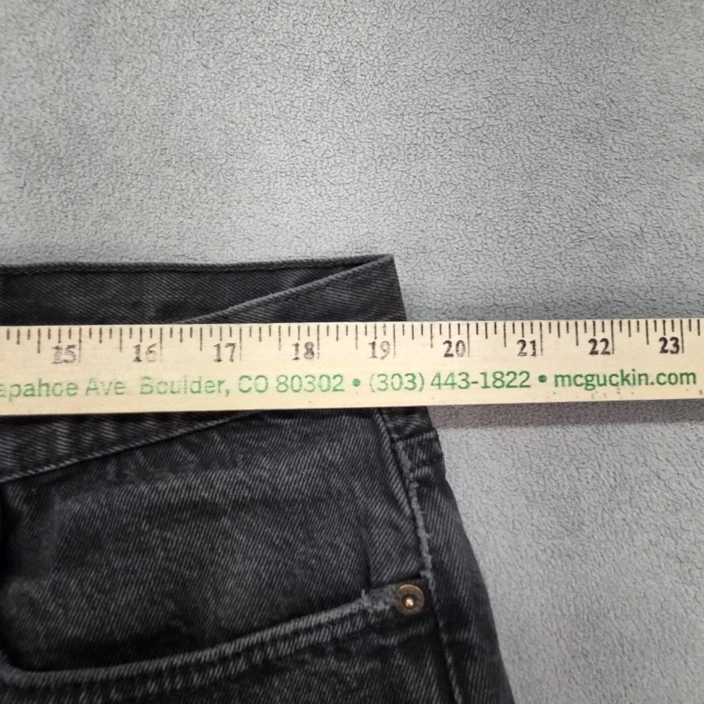 Vintage Levis 501 Jeans Mens Charcoal Straight Button Fly USA 90s Fits 38x27 - Picture 3 of 16